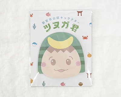 付箋本舗 敦賀 ツヌガ君 ゆるキャラ ノベルティ 型抜き付箋